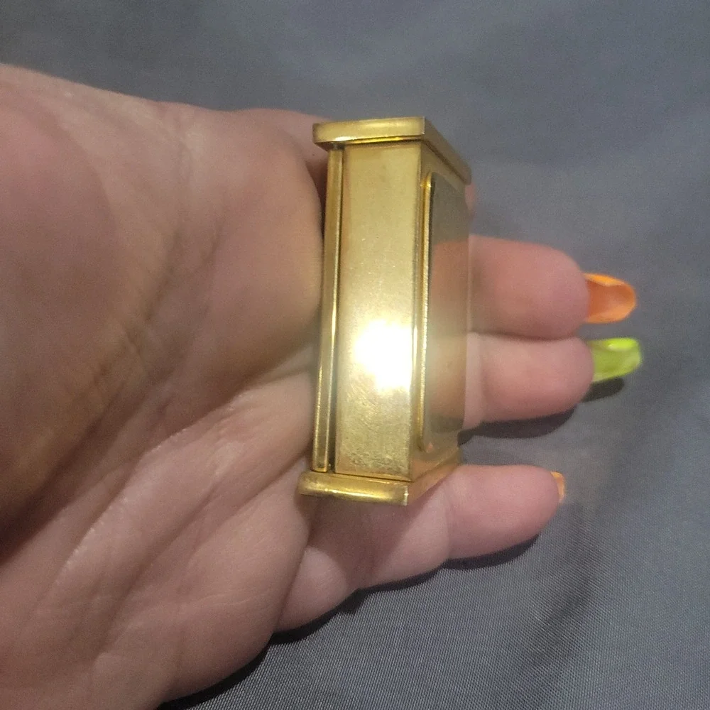 Vintage Miniature Novelty Elgin Art Deco Clock Paperweight Movement